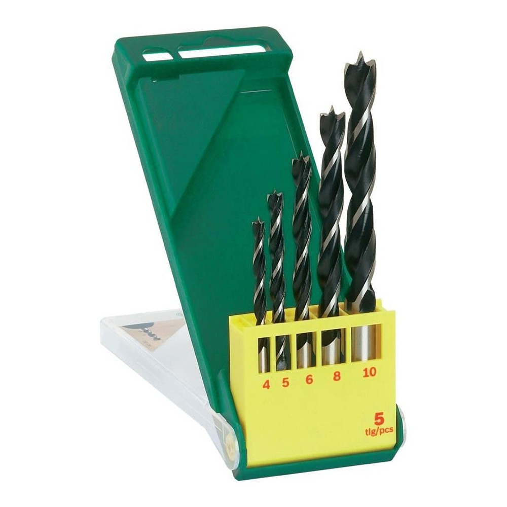 Bosch Set 5 burghie pentru lemn, D4-10mm
