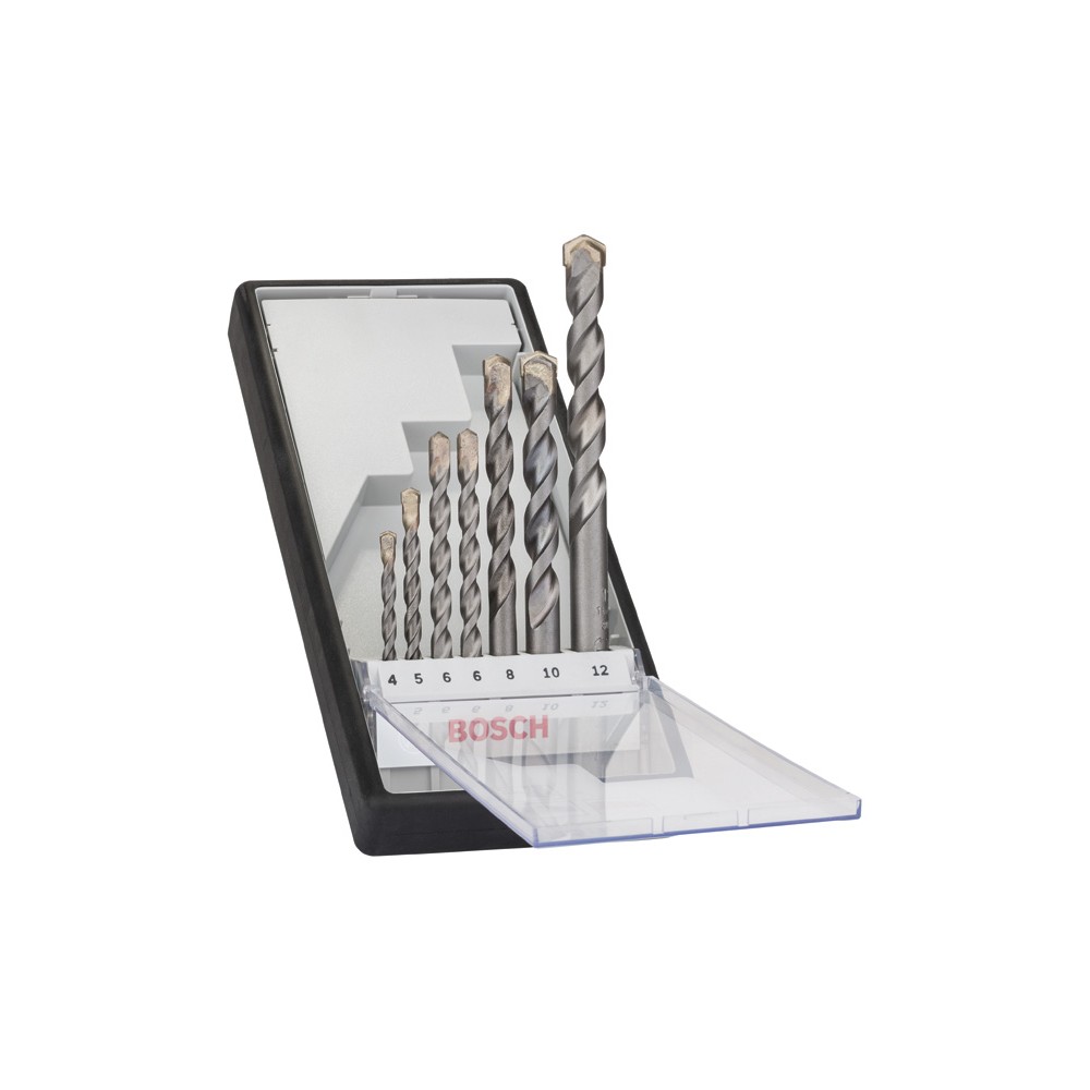 Bosch Set 7 burghie Robust Line CYL-3 pentru beton 4/5/6/8/10/12mm, caseta