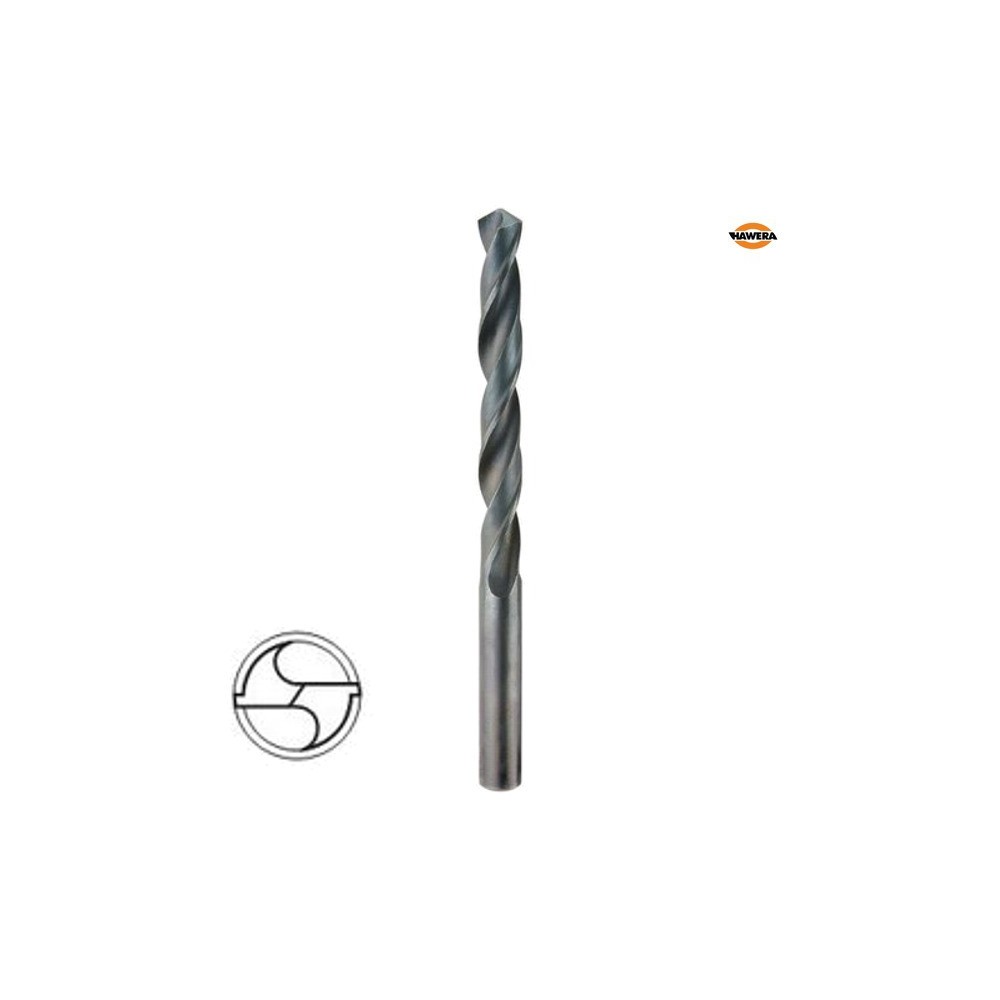 Hawera Set 10 burghie pentru metal, HSS-R, 6.3x63x100mm