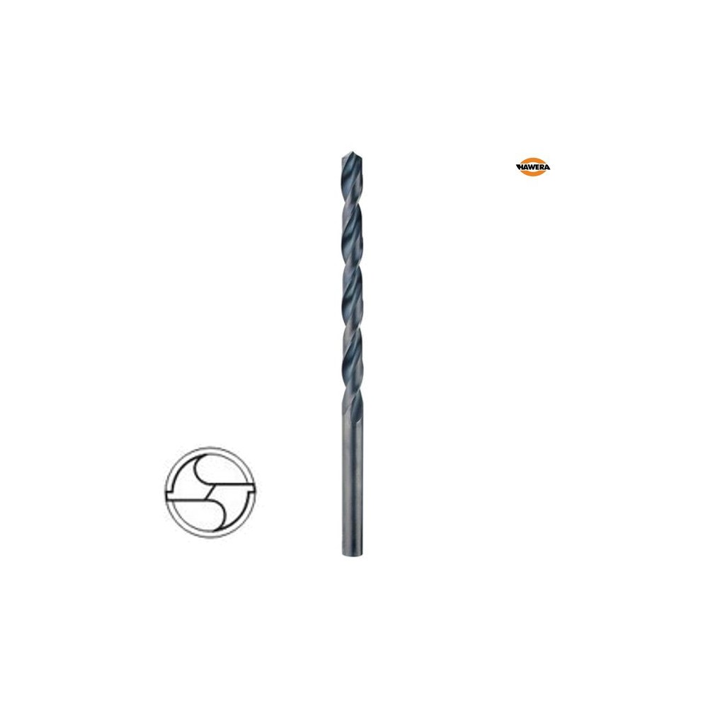 Hawera Set 5 burghie pentru metal, HSS, 7.5x102x155mm