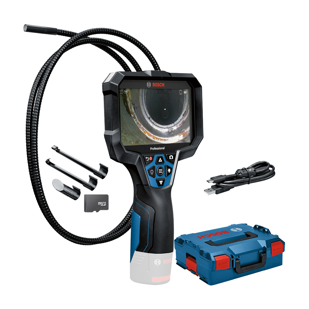 BOSCH GIC 12V-5-27 C (SOLO) Camera de inalta rezolutie pentru inspectie, cu display, fara acumulator in set