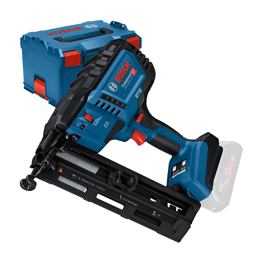 BOSCH GNH 18V-64-2 M (SOLO) Pistol de impuscat cuie brushless Li-Ion, fara acumulator in set + L-BOXX