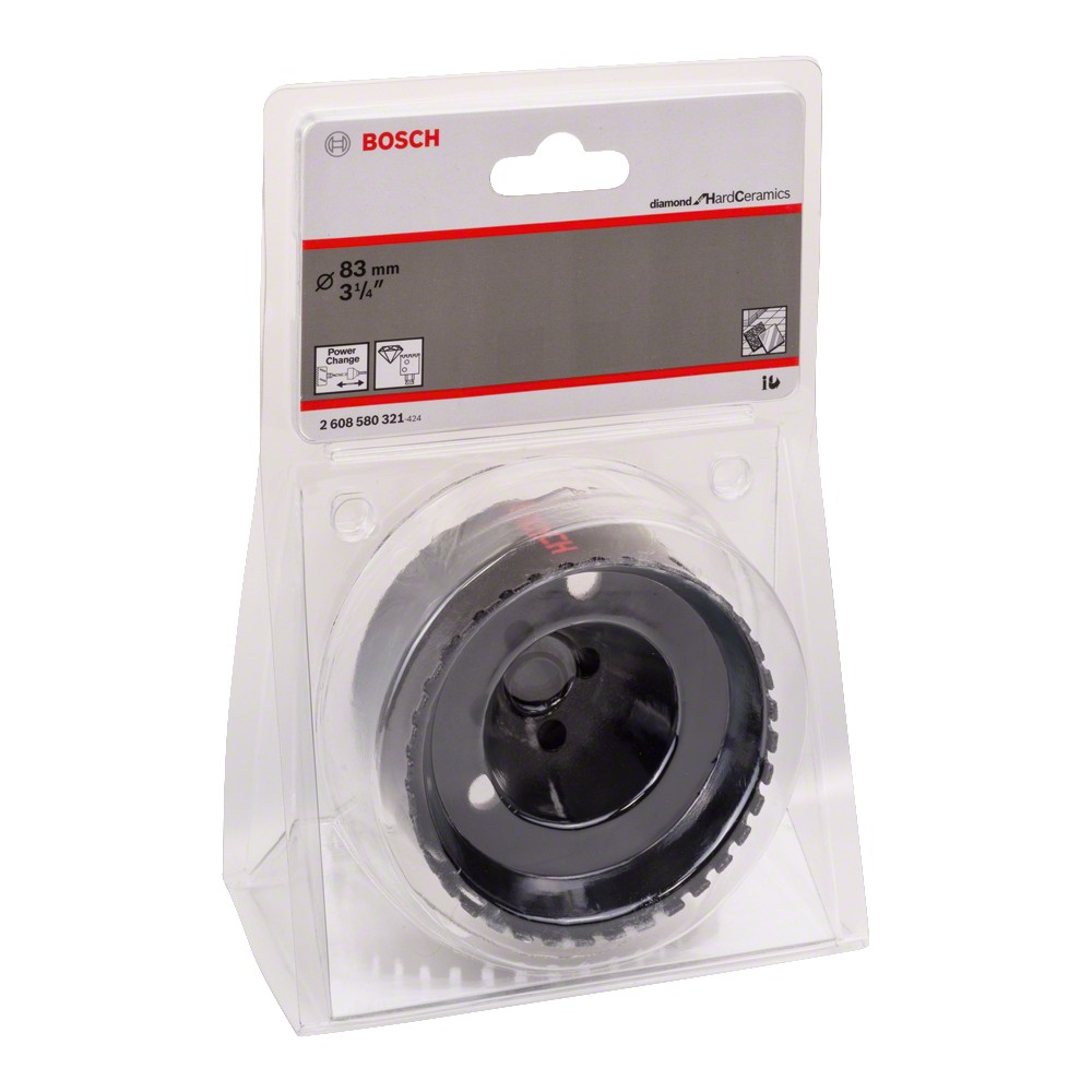 Bosch Carota diamantata Diamond pentru Ceramica Dura, 83mm