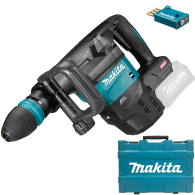 MAKITA HM001GZ02 Ciocan demolator SDS-MAX brushless si wireless, Li-Ion, 40V XGT, 9.4J, fara acumulator in set (SOLO) + Valiza