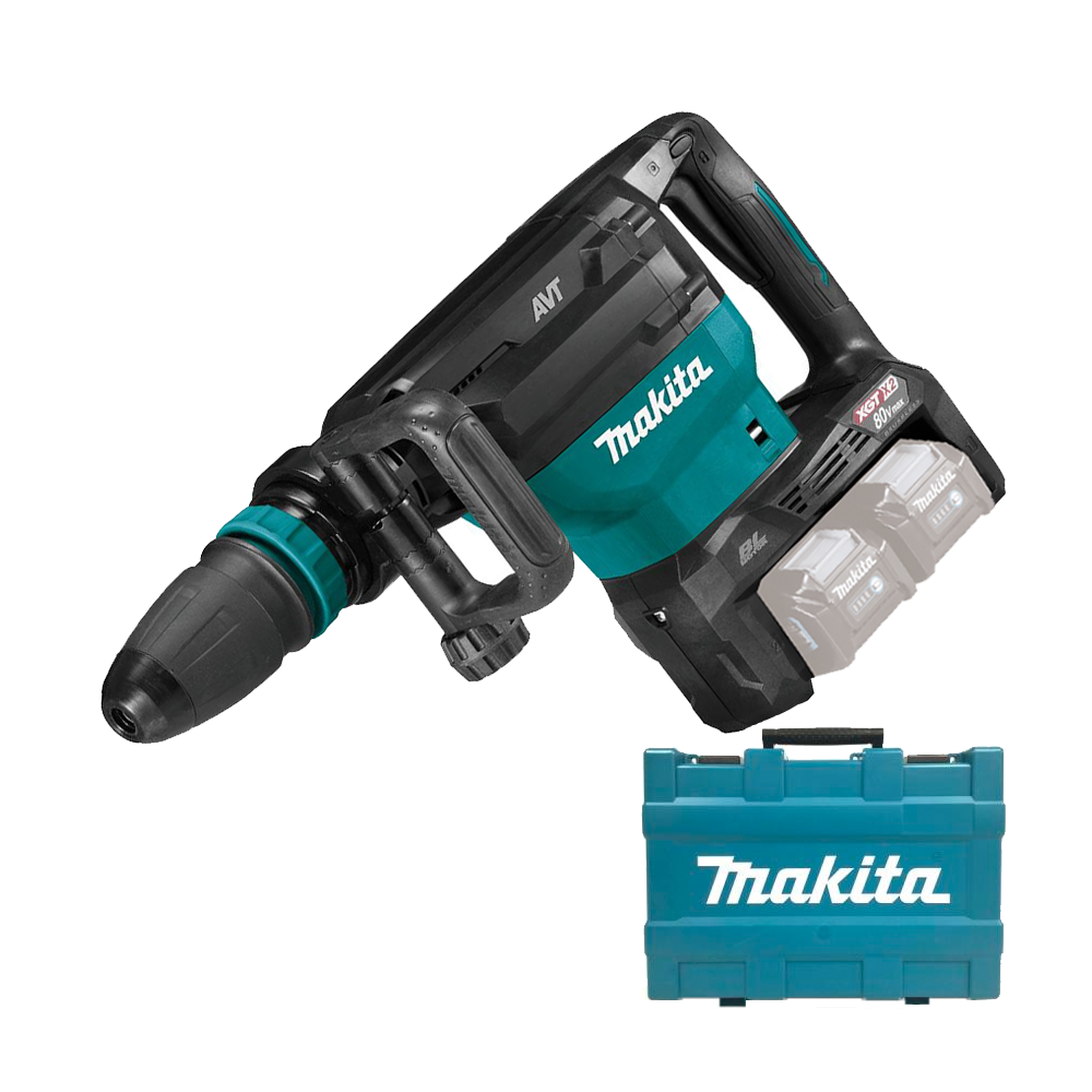 MAKITA HM002GZ03 Ciocan demolator SDS-MAX brushless si wireless, Li-Ion, 2x40V XGT, 20.9J, fara acumulator in set (SOLO) + Makpa