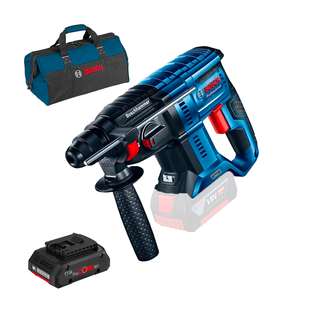 BOSCH GBH 180-LI (SOLO) Ciocan rotopercutor brushless Li-Ion, 2J +  Acumulator 4Ah ProCore (Fara incarcator!) + Geanta textil me