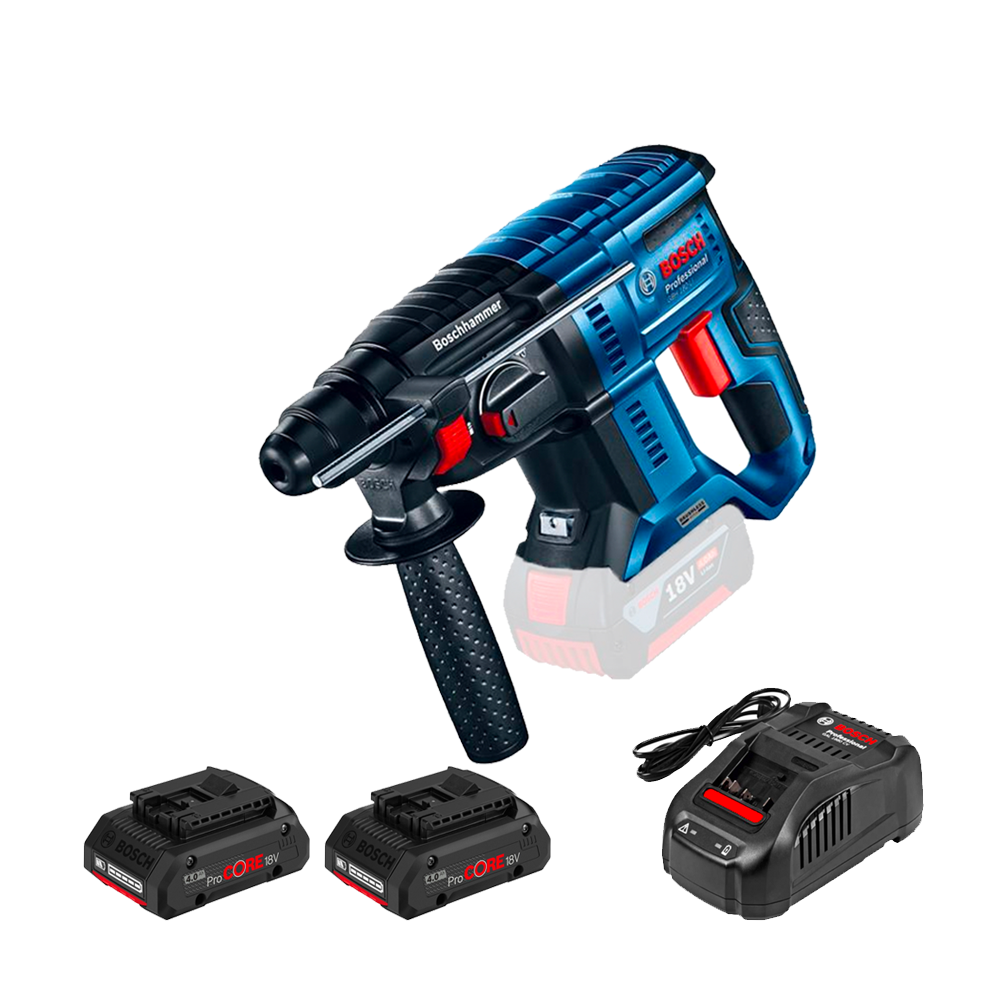 BOSCH GBH 180-LI (SOLO) Ciocan rotopercutor brushless Li-Ion, 2J +  Set 2 acumulatori 4Ah ProCore + Incarcator