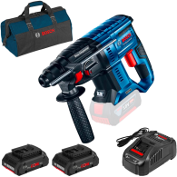 BOSCH GBH 180-LI (SOLO) Ciocan rotopercutor brushless Li-Ion, 2J +  Set 2 acumulatori 4Ah ProCore + Incarcator + Geanta textil m