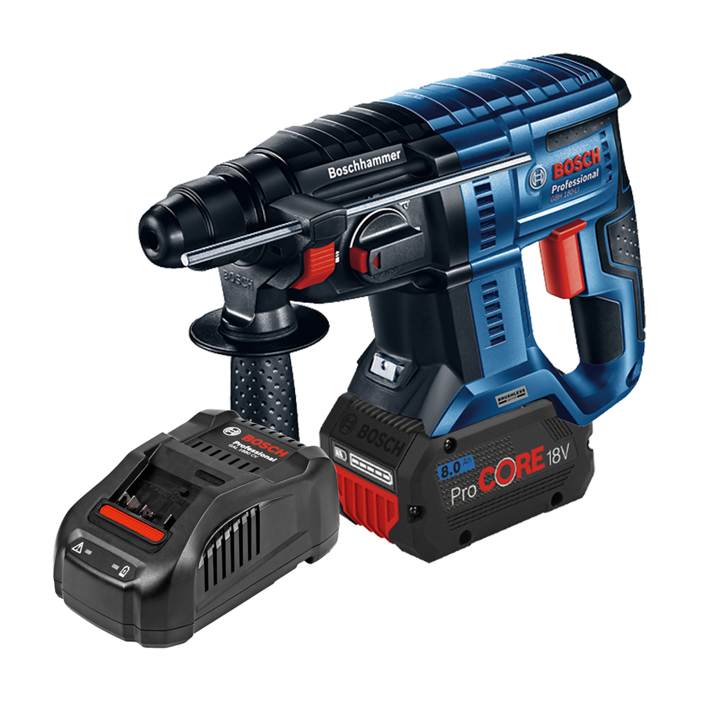 BOSCH GBH 180-LI Ciocan rotopercutor brushless Li-Ion, 2J + Acumulator 8Ah ProCore + Incarcator 8Ah