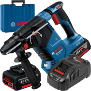 BOSCH GBH 187-LI Ciocan rotopercutor brushless, cu 2 acumulatori Li-Ion 5Ah, 2.4J + Incarcator 8Ah + Valiza