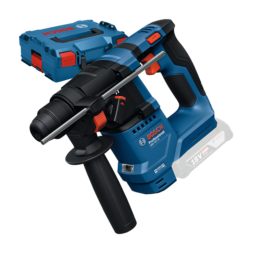 BOSCH GBH 18V-18 (SOLO) Ciocan rotopercutor brushless, Li-Ion, 1.5J + L-BOXX, fara acumulator in set