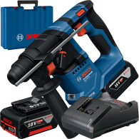 BOSCH GBH 18V-18 Ciocan rotopercutor brushless Li-Ion, 1.5J, cu 2 acumulatori 4Ah + Incarcator 2Ah