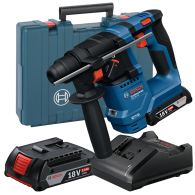 BOSCH GBH 18V-18 Ciocan rotopercutor brushless Li-Ion, 1.5J, cu 2 acumulatori 2Ah + Incarcator 2Ah