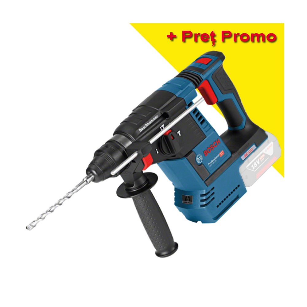 BOSCH GBH 18V-26 (SOLO) Ciocan rotopercutor brushless, Li-Ion, 2.6J, fara acumulator in set