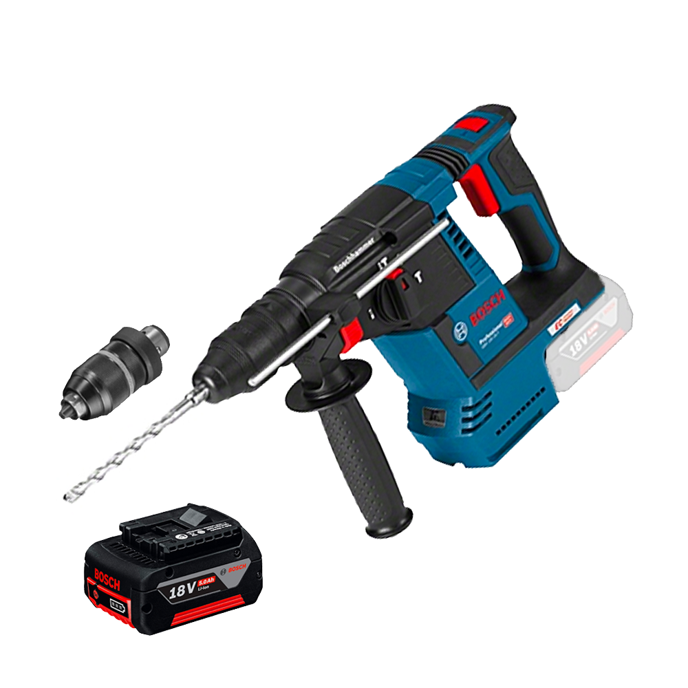 BOSCH GBH 18V-26 F (SOLO) Ciocan rotopercutor brushless, Li-Ion, 2.6J +  Acumulator 5Ah CoolPack (Fara incarcator!)