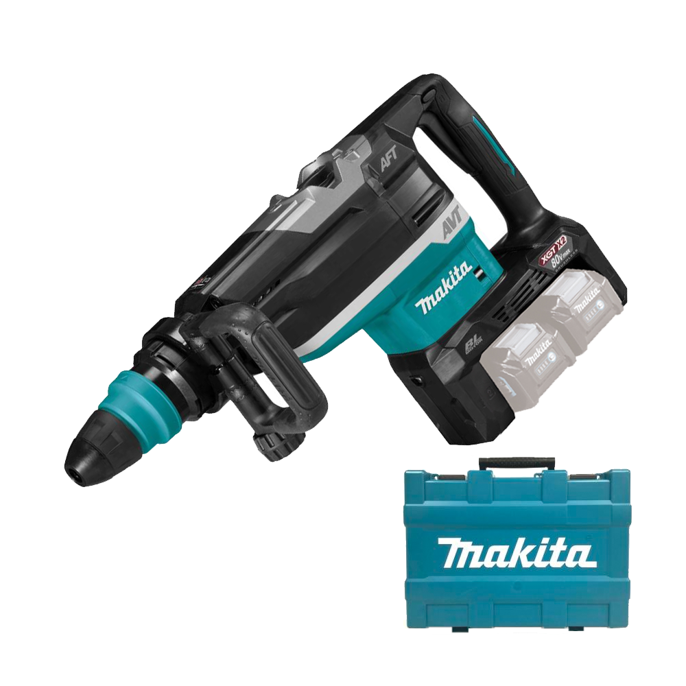 MAKITA HR006GZ Ciocan rotopercutor SDS-MAX wireless, Li-Ion, 2x40V XGT, 21.4J, fara acumulator in set (SOLO) + Valiza