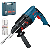 BOSCH GBH 2-26 DRE Ciocan rotopercutor SDS-plus 800 W, 2.7 J +  Set 3 burghie SDS-plus-5X 6/8/10 mm
