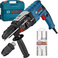 BOSCH GBH 2-28 F Ciocan rotopercutor SDS-plus 880 W, 3.2 J + Set 3 burghie