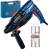 BOSCH GBH 240 Ciocan rotopercutor SDS-plus 790 W, 2.7 J +  Set 3 burghie SDS-PLUS-5X, 6/8/10 mm