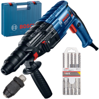 BOSCH GBH 240 F Ciocan rotopercutor SDS-plus 790 W, 2.7 J +  Set 5 burghie SDS-PLUS-5X, 6/6/8/8/10 mm
