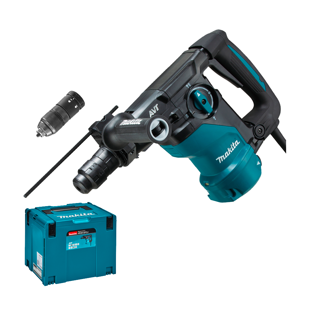 MAKITA HR3012FCJ Ciocan rotopercutor SDS-plus 1050W, 3.9J, cu AVT + Makpac