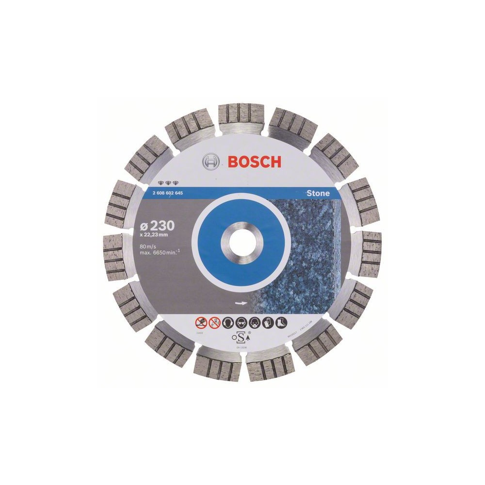 Bosch Disc diamantat Best for Stone 230x22.23x2.4x15mm