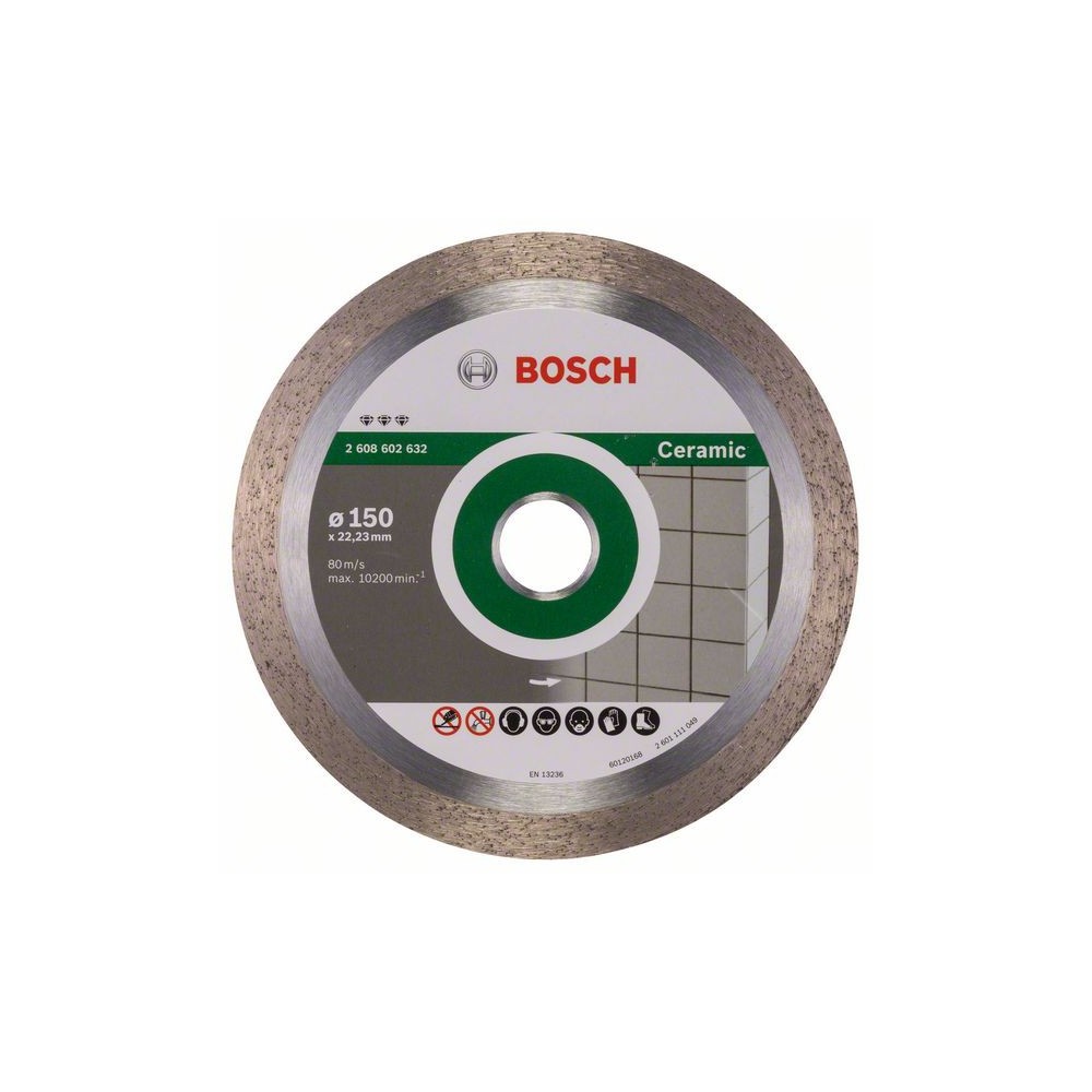 Bosch Disc diamantat Best for Ceramic 150x22.23x1.9x10mm