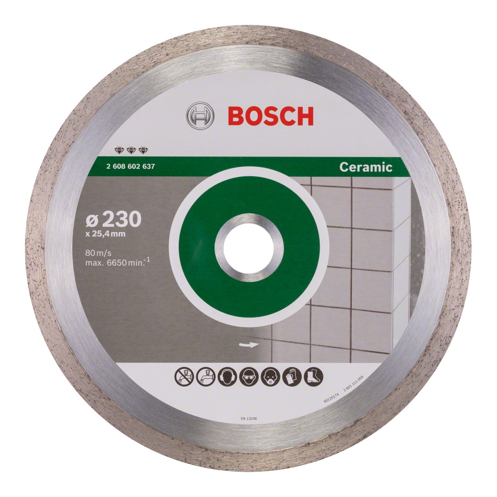 Bosch Disc diamantat Best pentru ceramica 230x25.40x2.4mm
