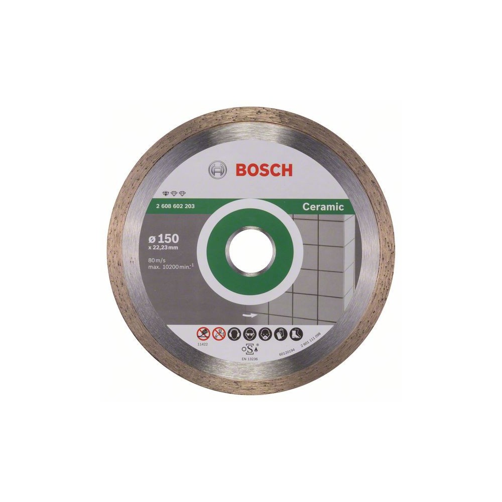 Bosch Disc diamantat Standard for Ceramic 150x22.23x1.6x7mm
