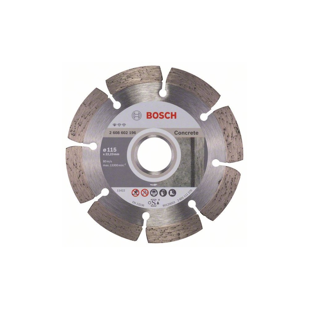 Bosch Disc diamantat Standard for Concrete 115x22,23x1,6x10mm
