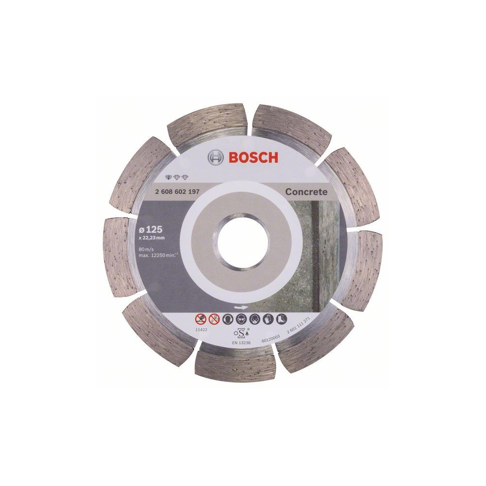 Bosch Disc diamantat Standard for Concrete 125x22,23x1.6x10mm