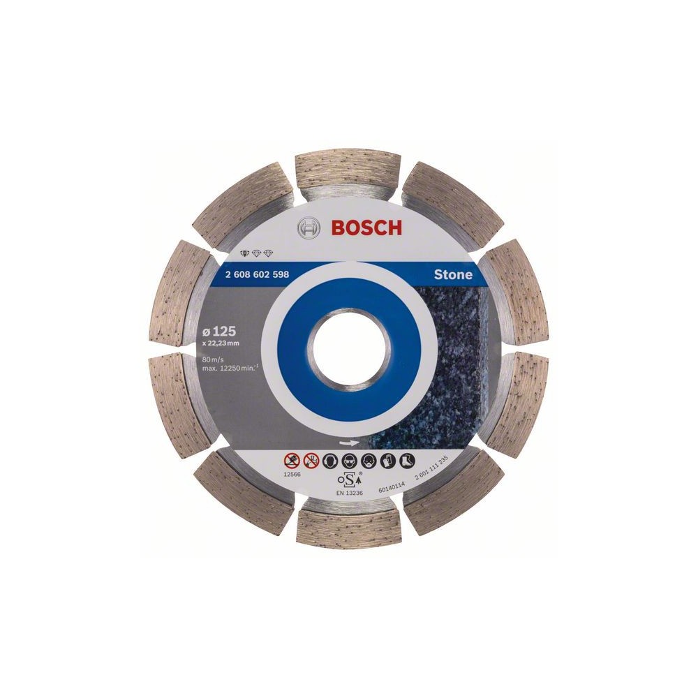 Bosch Disc diamantat Standard for Stone 125x22,23x1.6x10mm