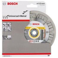 Bosch Disc diamantat Best universal si pentru metal 115x22.23x2.2mm