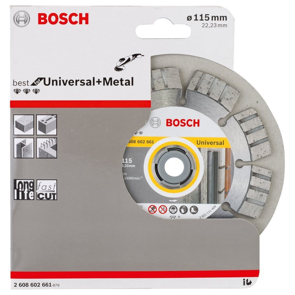 Bosch Disc diamantat Best universal si pentru metal 115x22.23x2.2mm