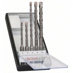 Bosch Set 5 burghie Robust Line pentru gaurire cu percutie, SDS Plus-5, D5-10mm