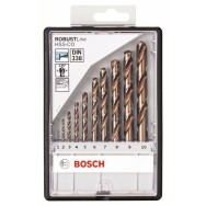 Bosch Set 10 burghie Robust Line pentru metal HSS-Co, D1-10mm