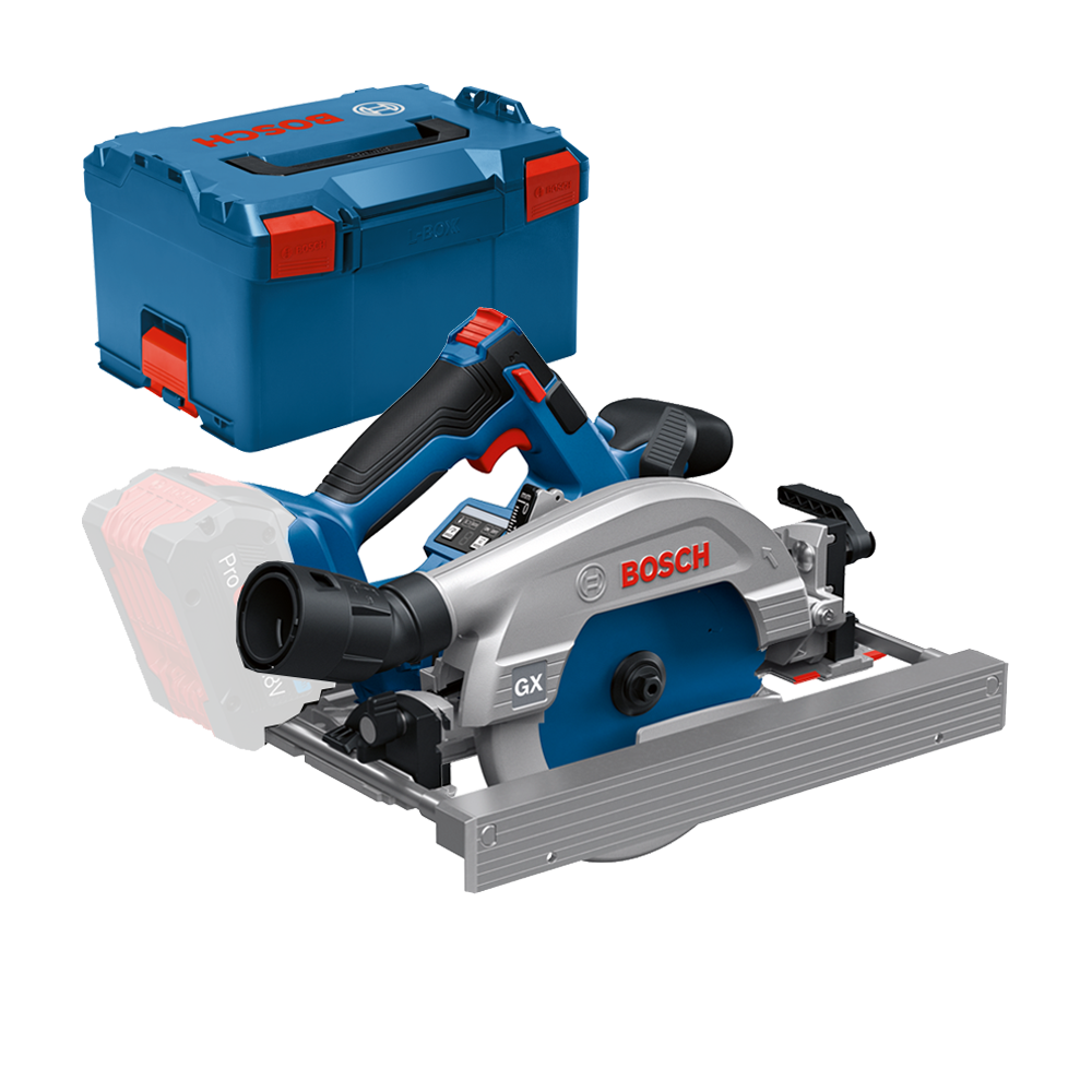 BOSCH GKS 18V-57-2 GX (SOLO) Ferastrau circular Li-Ion, fara acumulator in set + L-BOXX