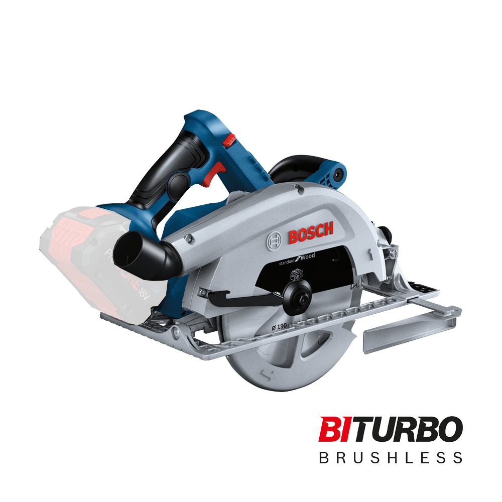 BOSCH GKS 18V-68 (SOLO) Ferastrau circular brushless BITURBO, Li-Ion, fara acumulator in set