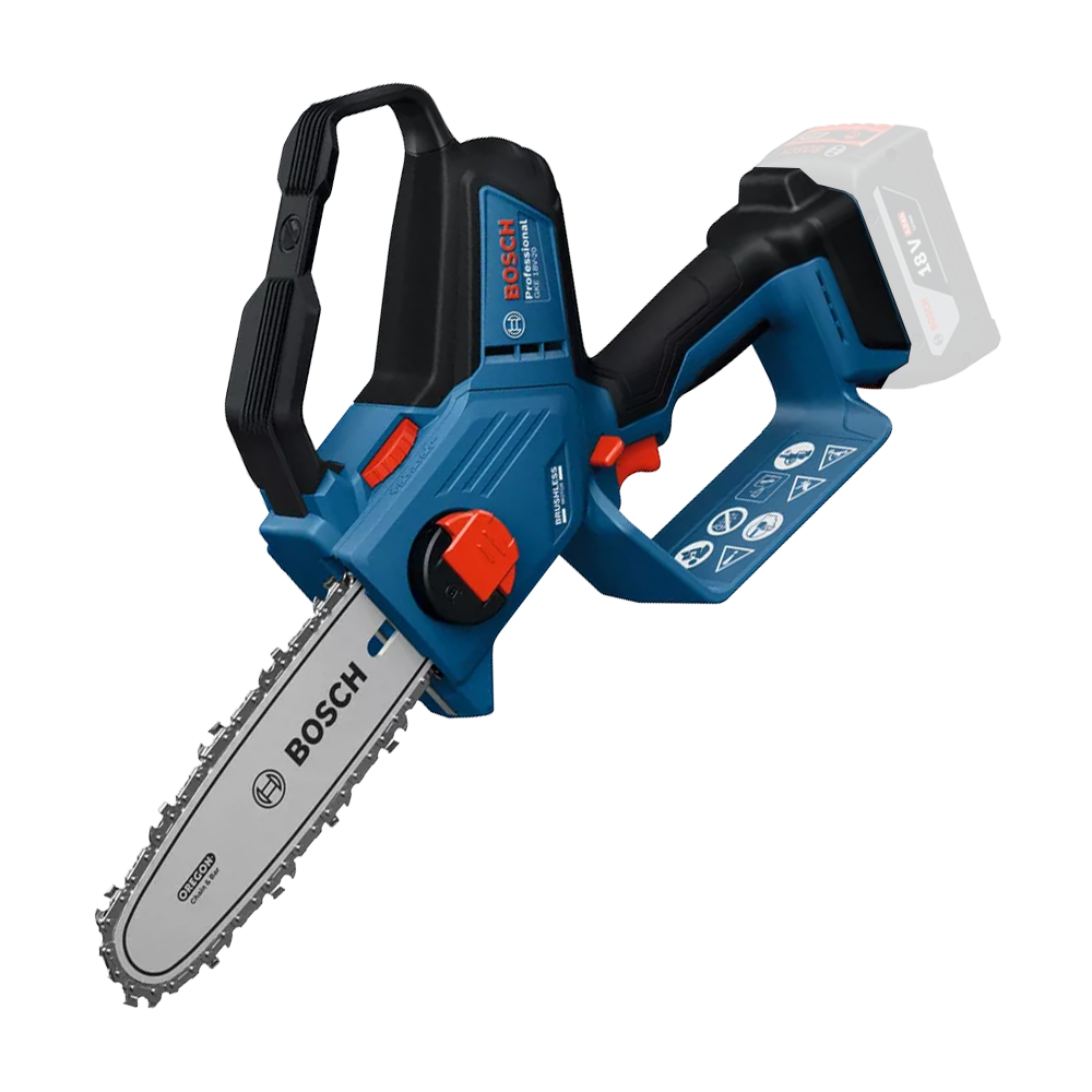 BOSCH GKE 18V-20 (SOLO) Ferastrau cu lant Li-Ion, 18V, lama 20 cm, grosime lant 1.1 mm, pas 3/8", fara acumulator in set