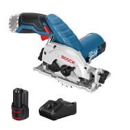 BOSCH GKS 12V-26 Ferastrau circular cu 1 acumulator Li-Ion, 2Ah + Incarcator rapid de 4Ah GAL12V-40