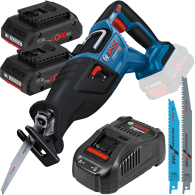 BOSCH GSA 185-LI Ferastrau sabie brushless, Li-Ion + 2 acumulatori 4Ah ProCore + Incarcator 8Ah