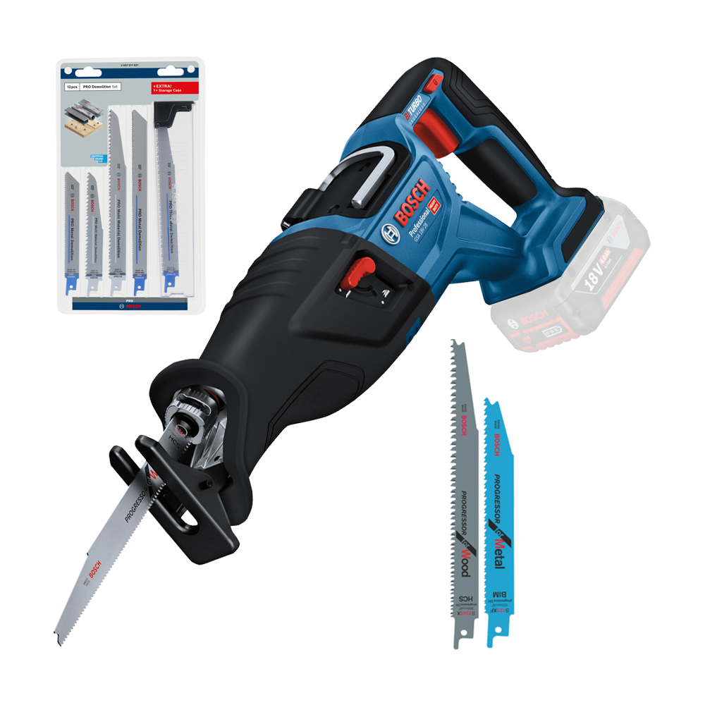 BOSCH GSA 18V-28 (SOLO) Ferastrau sabie Li-Ion, fara acumulator in set +25 panze