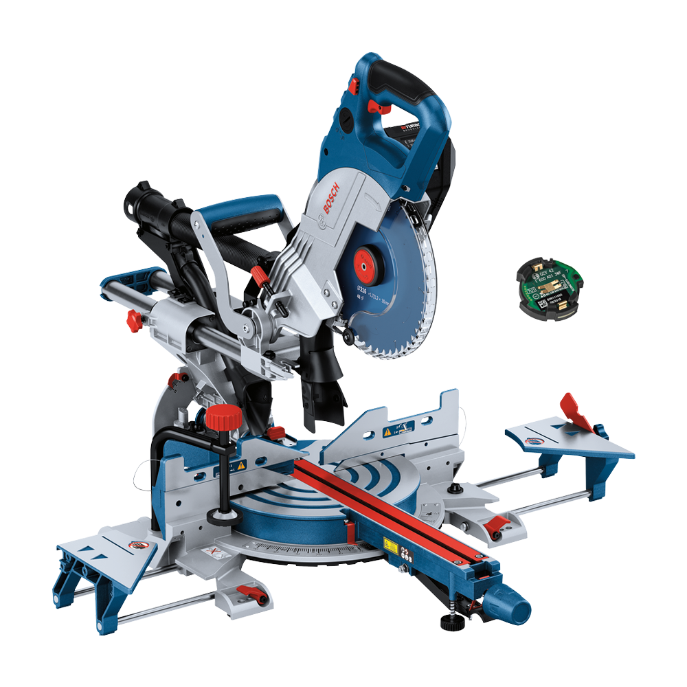 BOSCH GCM 18V-216 DC (SOLO) Ferastrau circular stationar brushless BITURBO, Li-Ion, fara acumulator in set