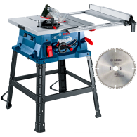 BOSCH GTS 254 Ferastrau circular de banc 1800 W + Masa de lucru +  Disc Eco for Aluminium 254x30x96T