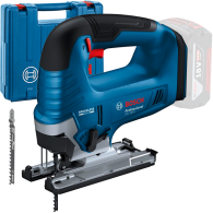BOSCH GST 185-LI (SOLO) Ferastrau vertical brushless + Valiza, fara acumulator in set