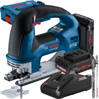 BOSCH GST 18V-155 BC Ferastrau vertical brushless cu 2 acumulatori Li-Ion, 4Ah ProCore + L-BOXX