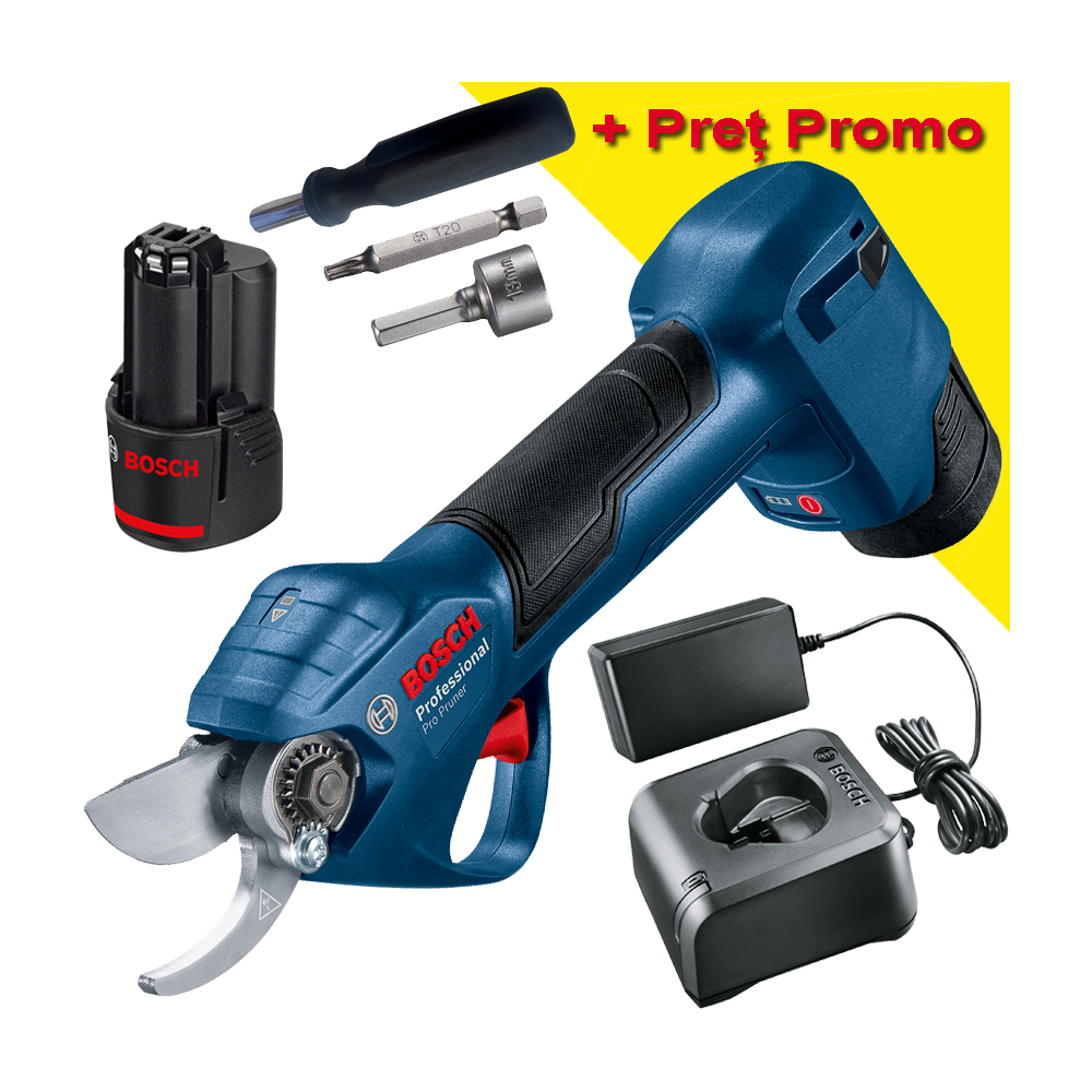 BOSCH GGP 12V-25 Foarfeca Li-Ion, 12V cu 2 acumulatori 3Ah + Incarcator 2Ah