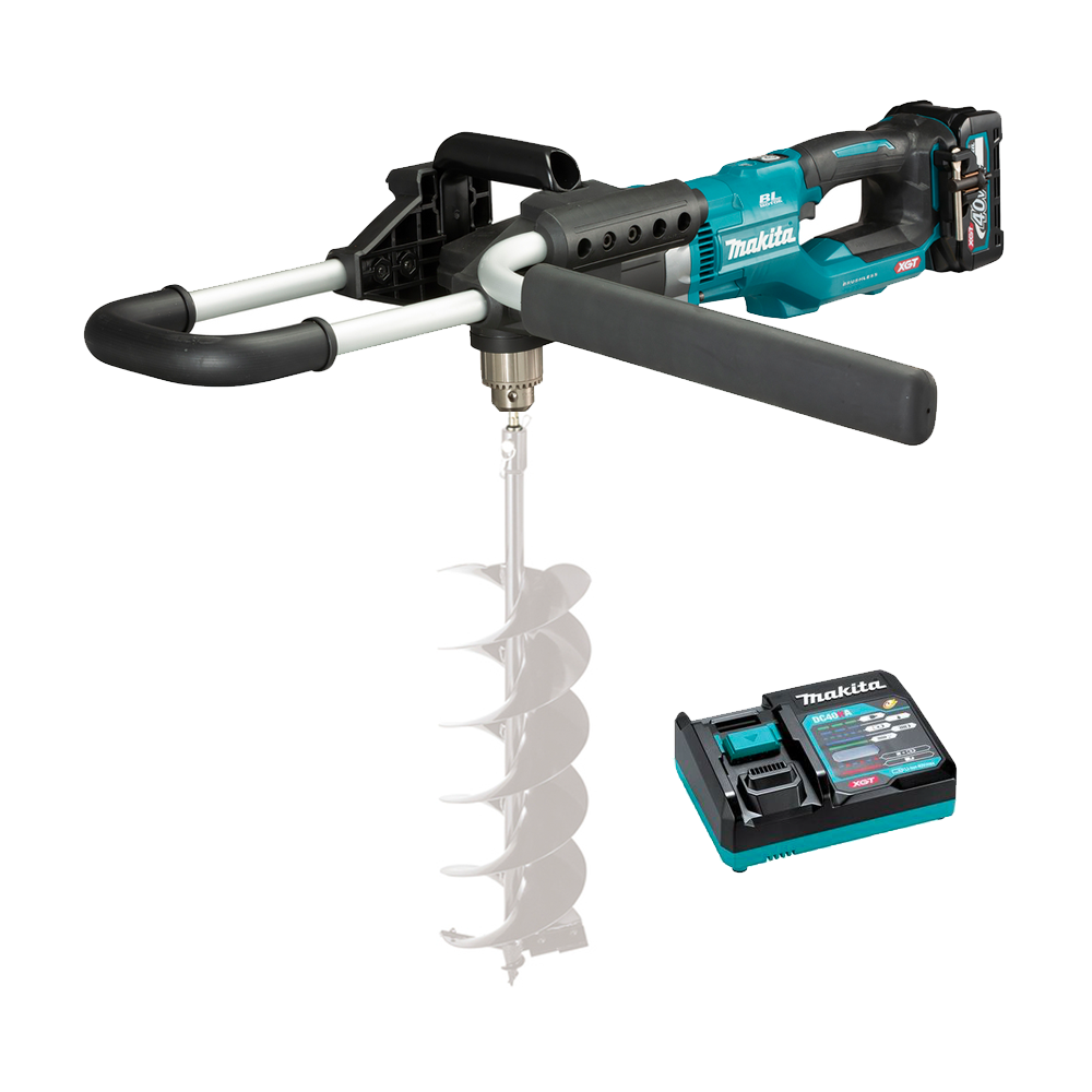 MAKITA DG001GM105 Foreza de pamant brushless,  cu 1 acumulator Li-Ion, 40V XGT, 4Ah + Incarcator