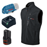 BOSCH GHV 12+18V XA Vesta cu incalzire - marimea XL + Adaptor GAA 12V-21 + 1x acumulatori Li-Ion, 12V, 2Ah + Incarcator
