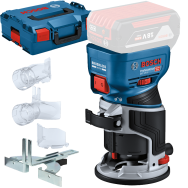 BOSCH GKF 18V-8 (SOLO) Masina de frezat muchii Li-Ion, 18V, fara acumulator in set + L-BOXX